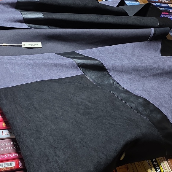 Essentials Sioni Faux Leather And Suede Wrap, Size S/M - Picture 3 of 10